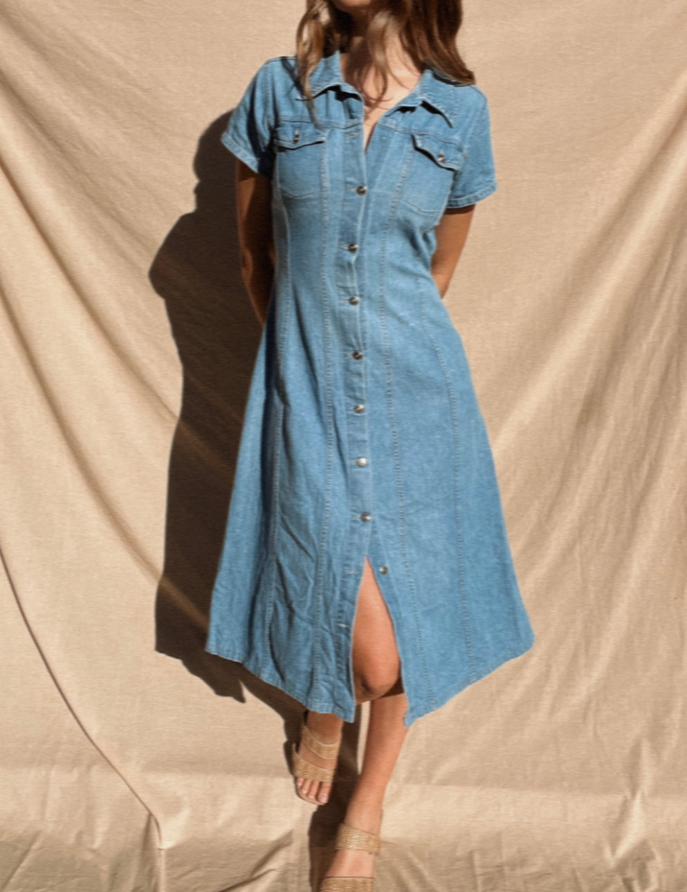 Denim dress size 12 best sale