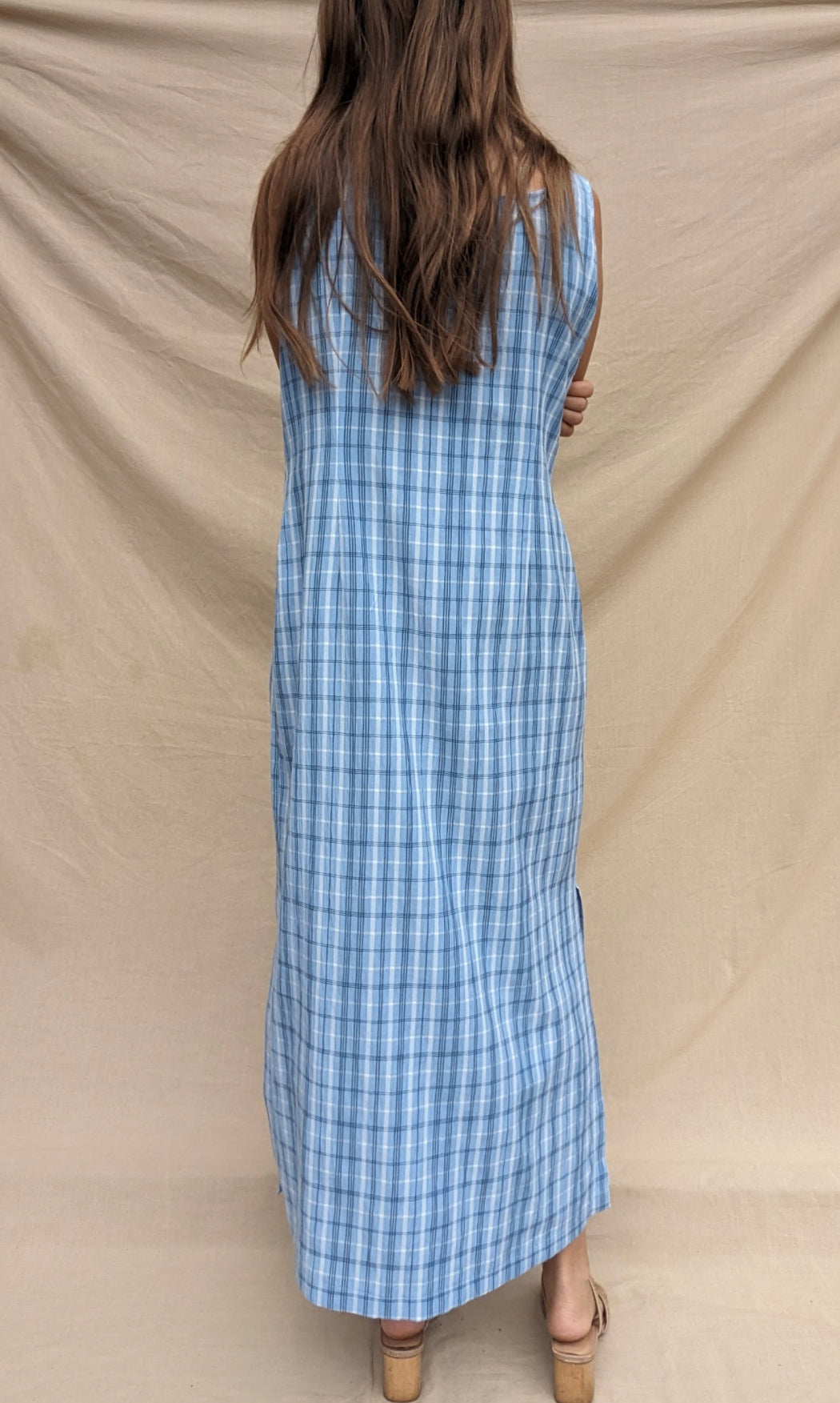 Checkered Maxi Dress // Size 14