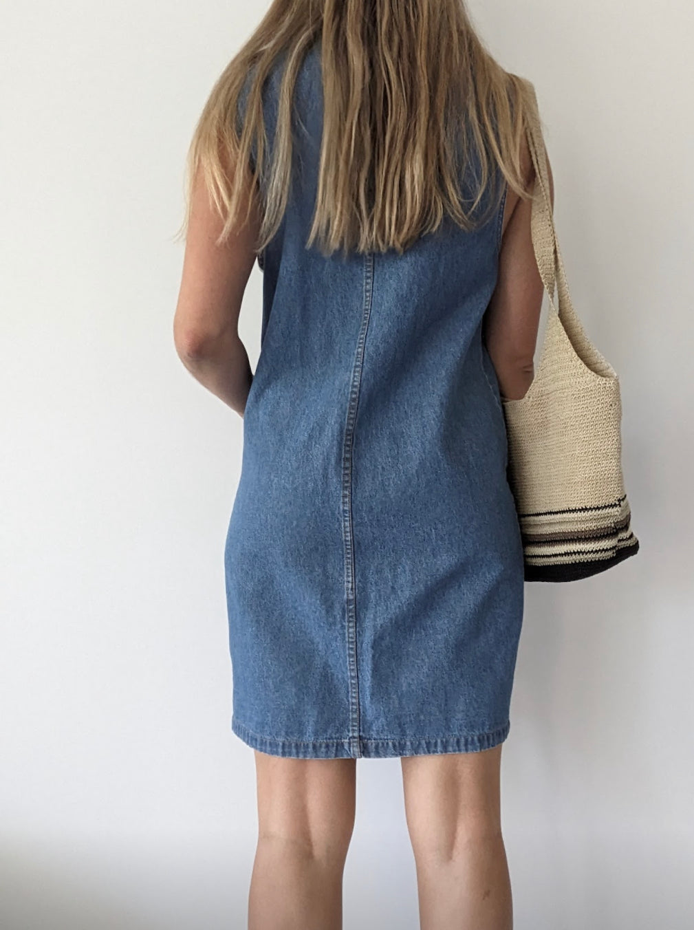 90's Denim Dress // Size 8