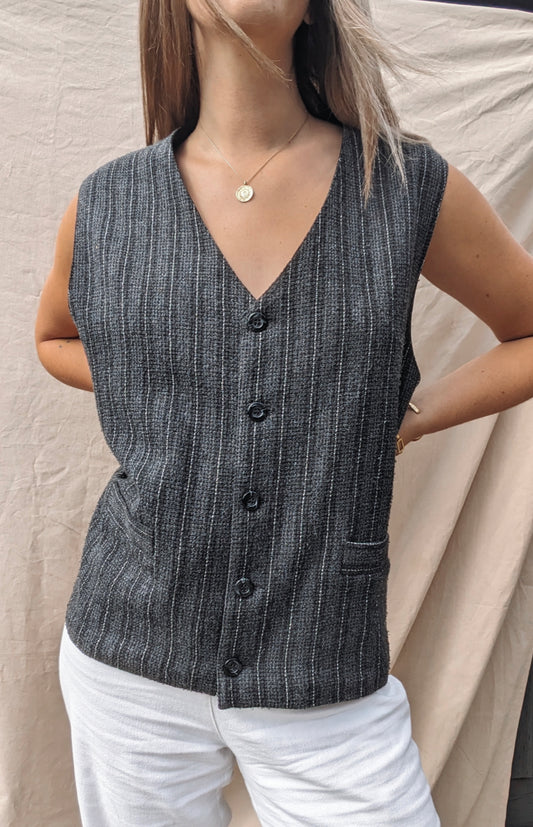 Vintage Wool Vest // Size M