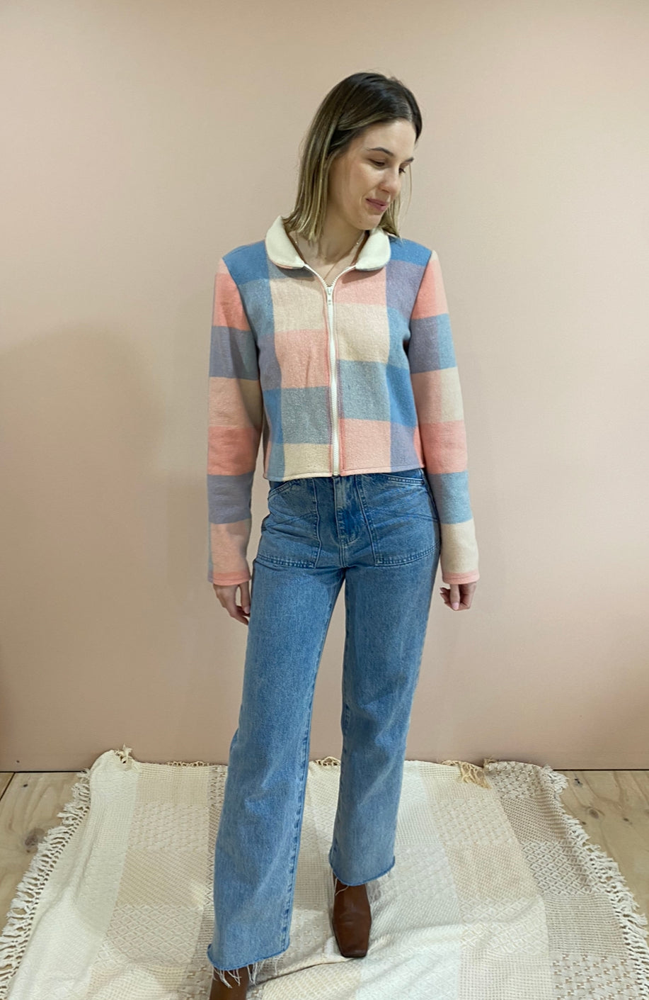 Sunday Snug Cropped Jacket - Marshmellow