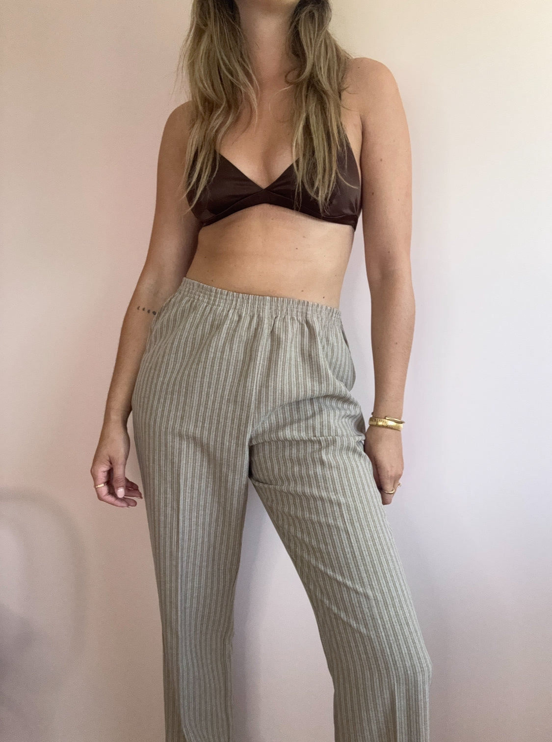 Striped Trousers // Size 14