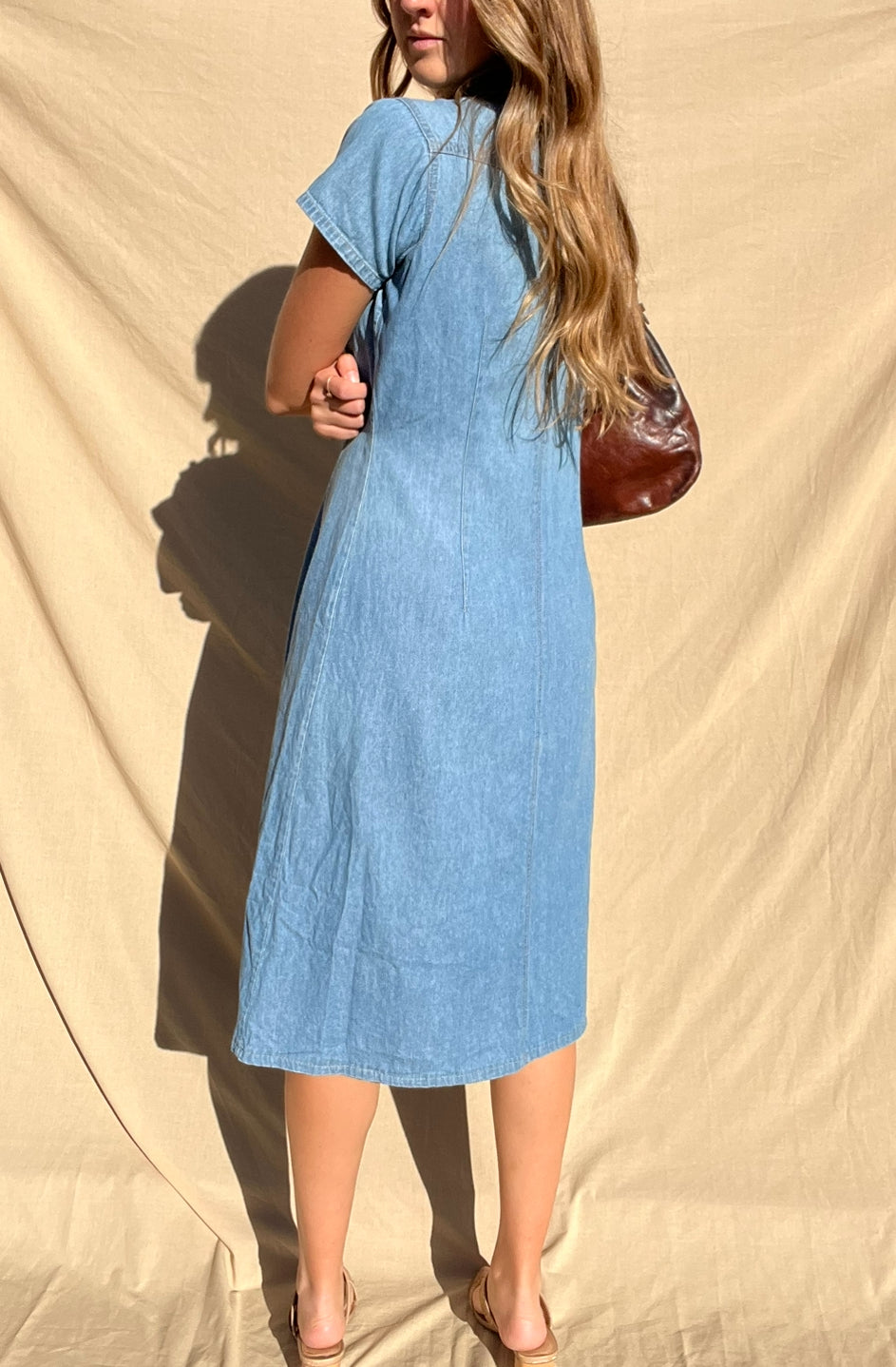 90s Denim Dress // Size 12