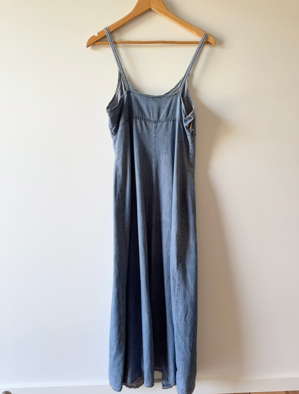 90s Denim Maxi Dress // Size 12