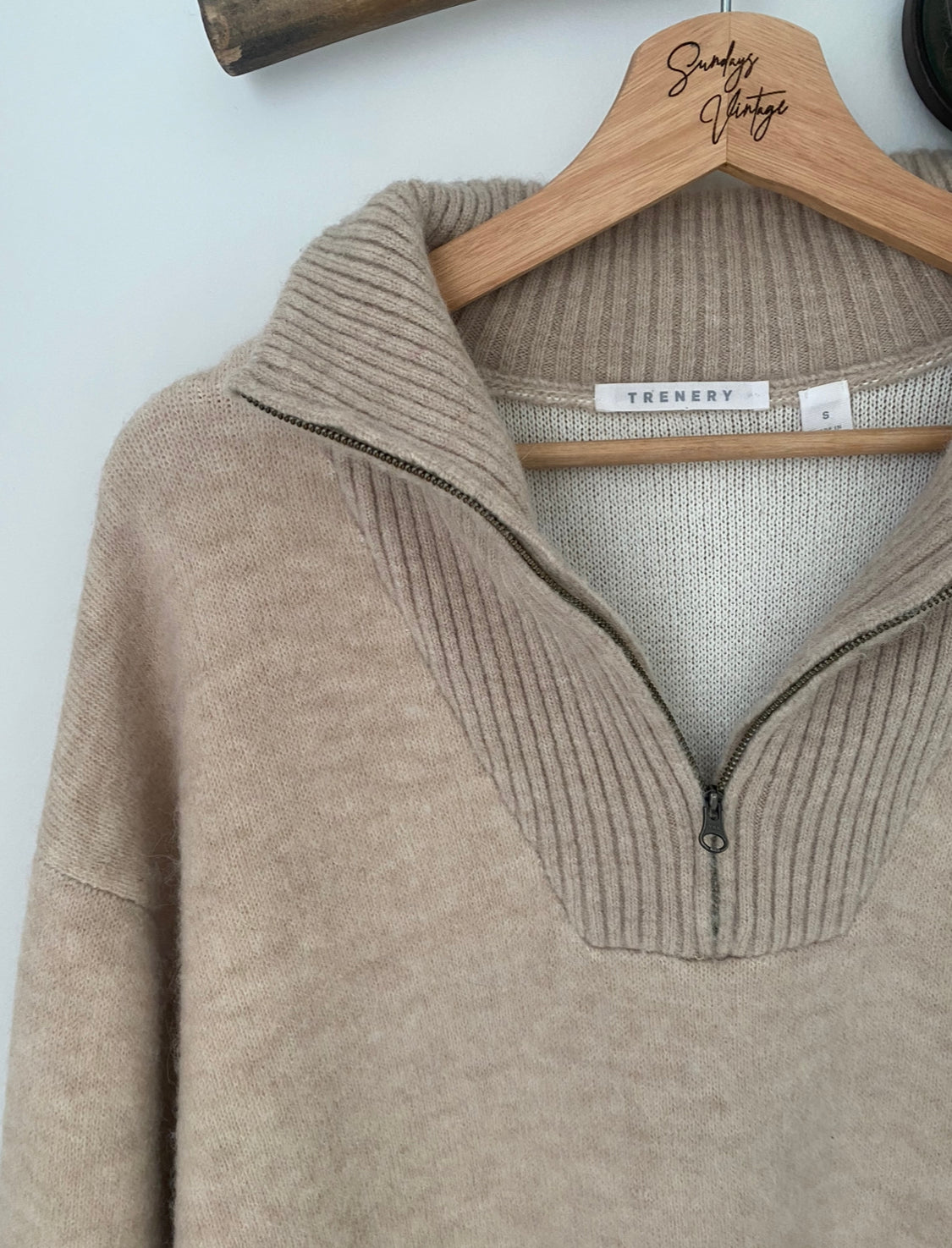 Trenery Quarter Zip Knit // Size S