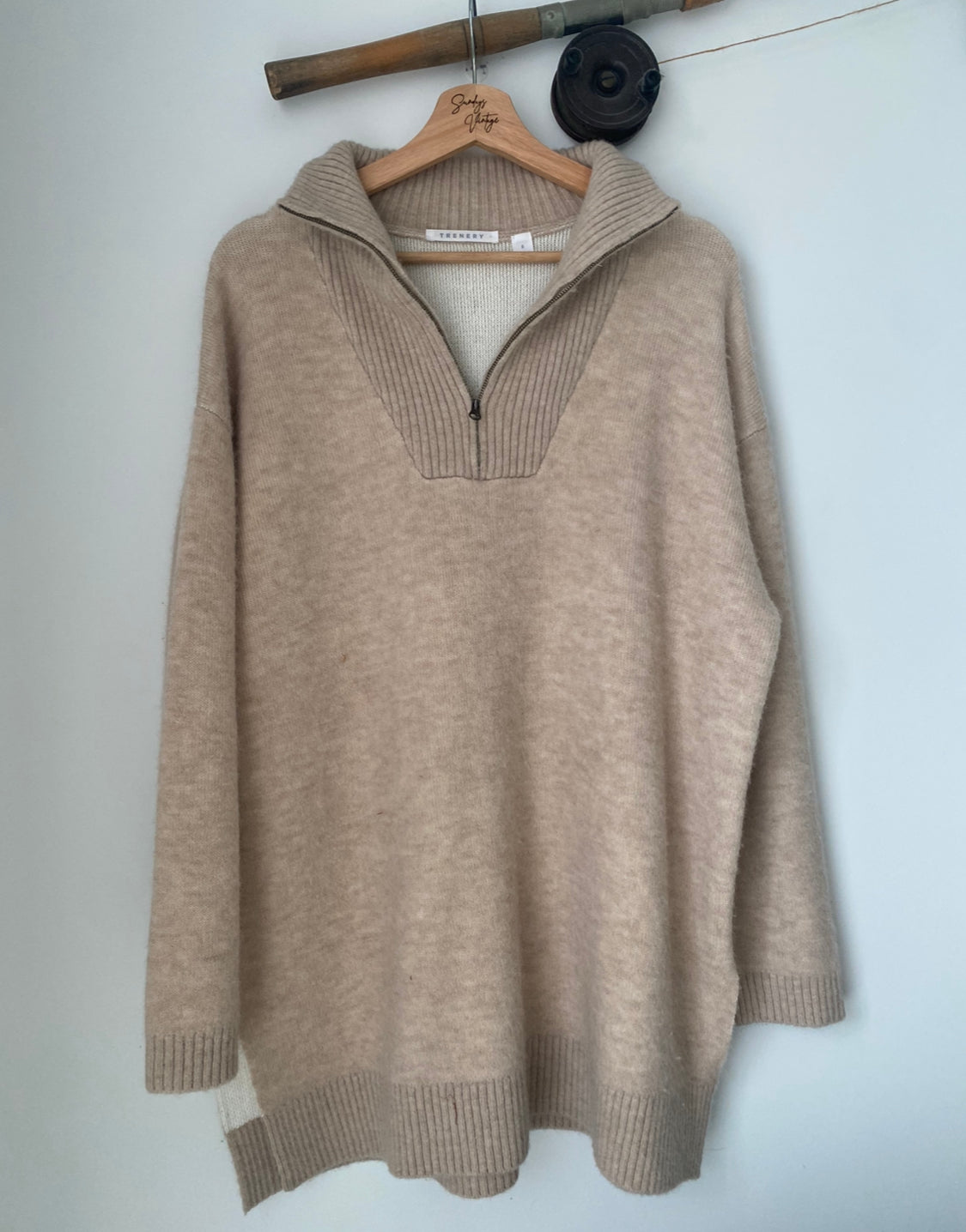 Trenery Quarter Zip Knit // Size S