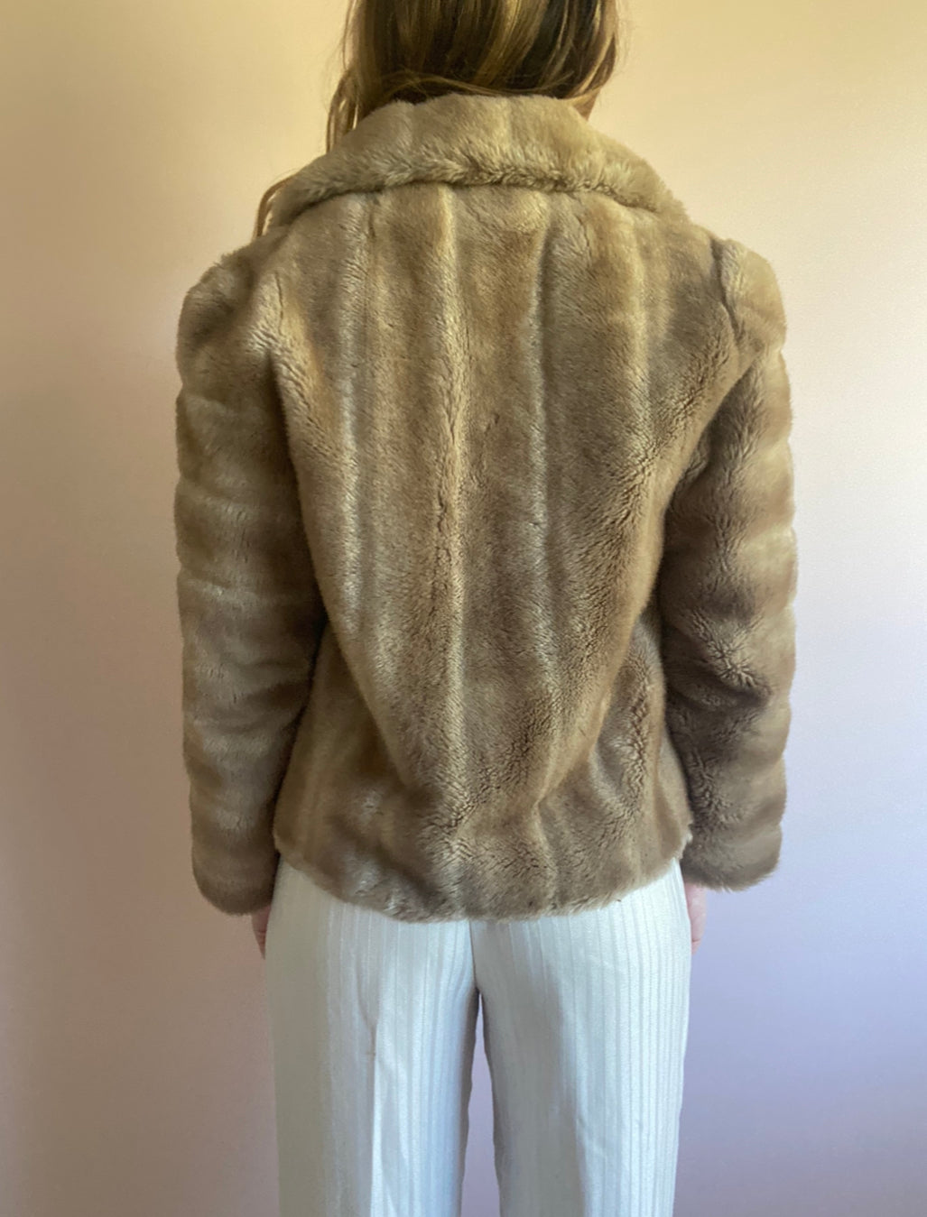 Vintage Dynamink Faux Fur Jacket // Size 12