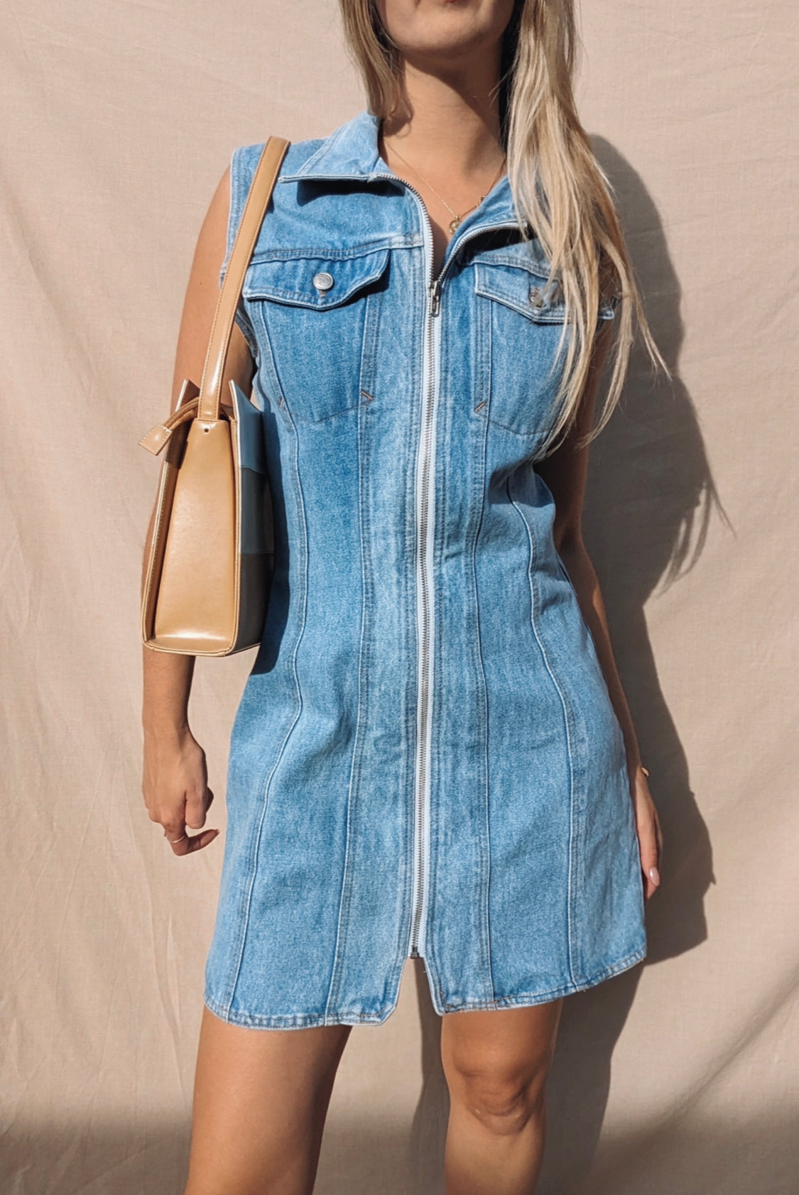 Vintage Denim Dress // Size L