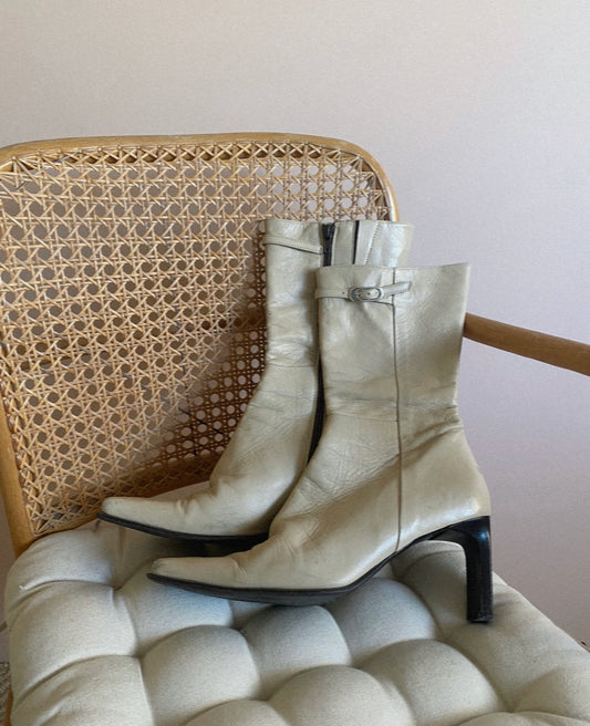 Vintage Lea Foscatti Leather Boots // Size 40