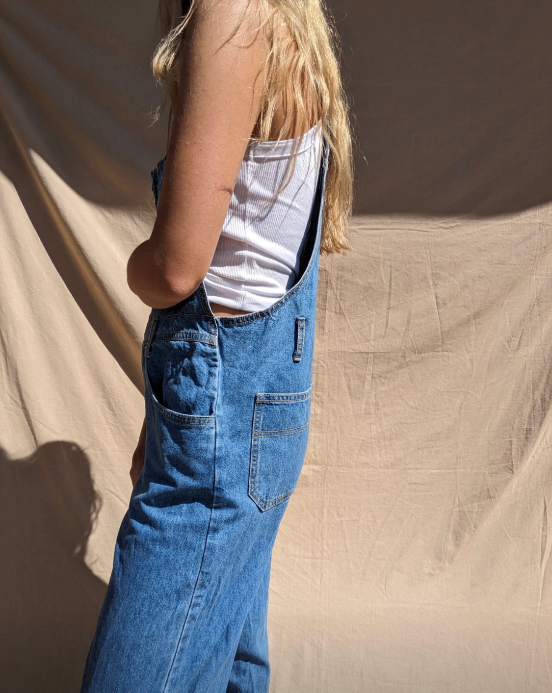 Vintage Denim Overalls // Size S