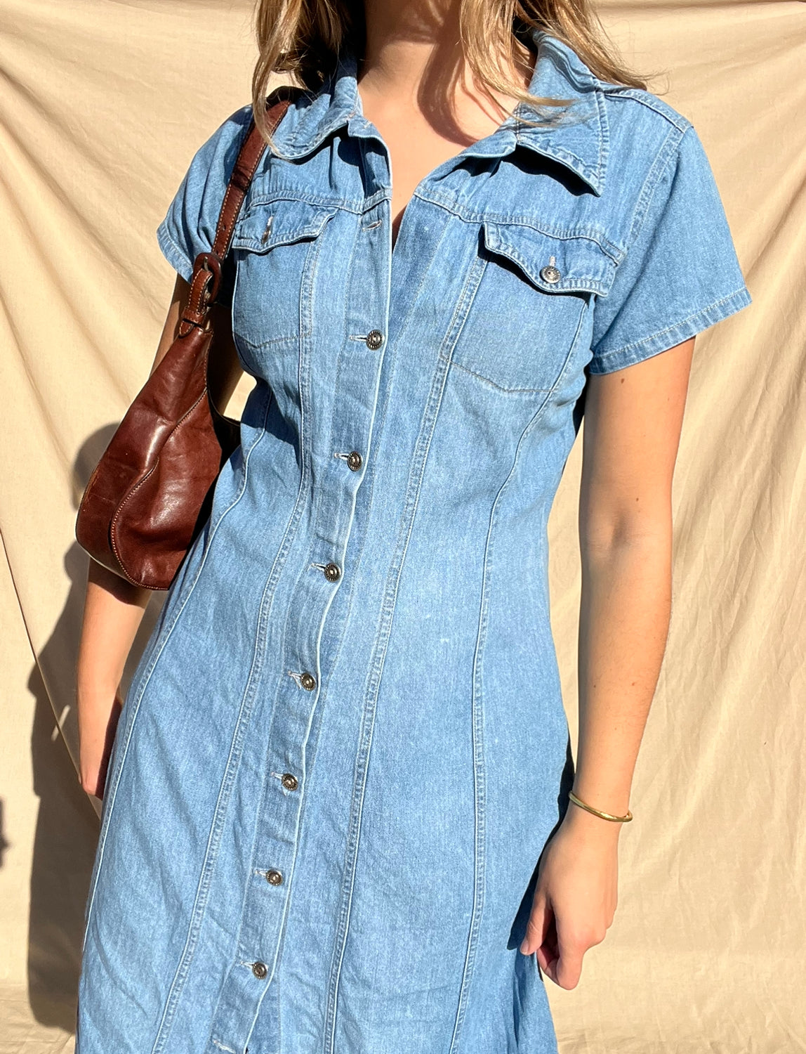 90s Denim Dress // Size 12