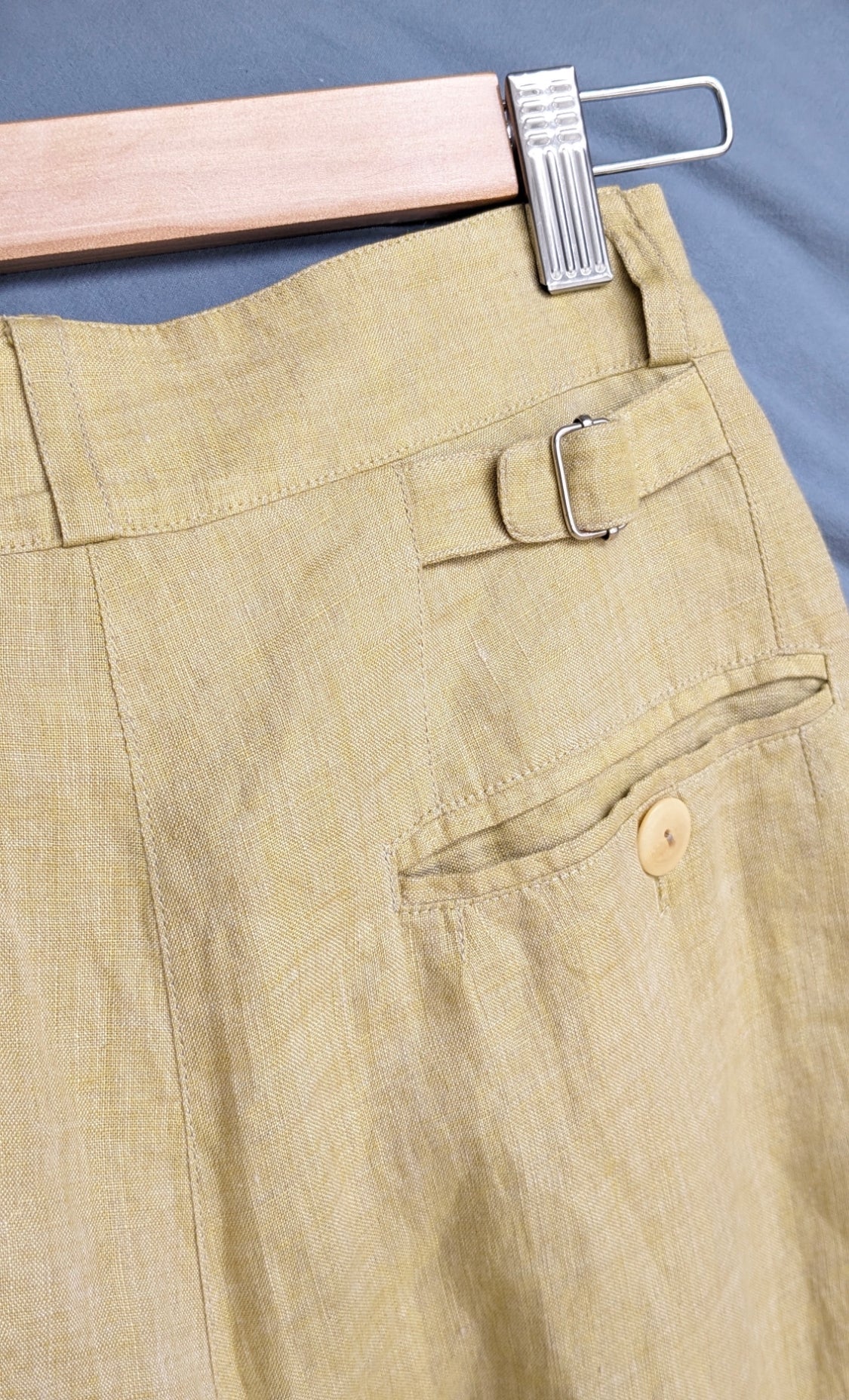 Digbys Linen Mustard Trousers // Size 8