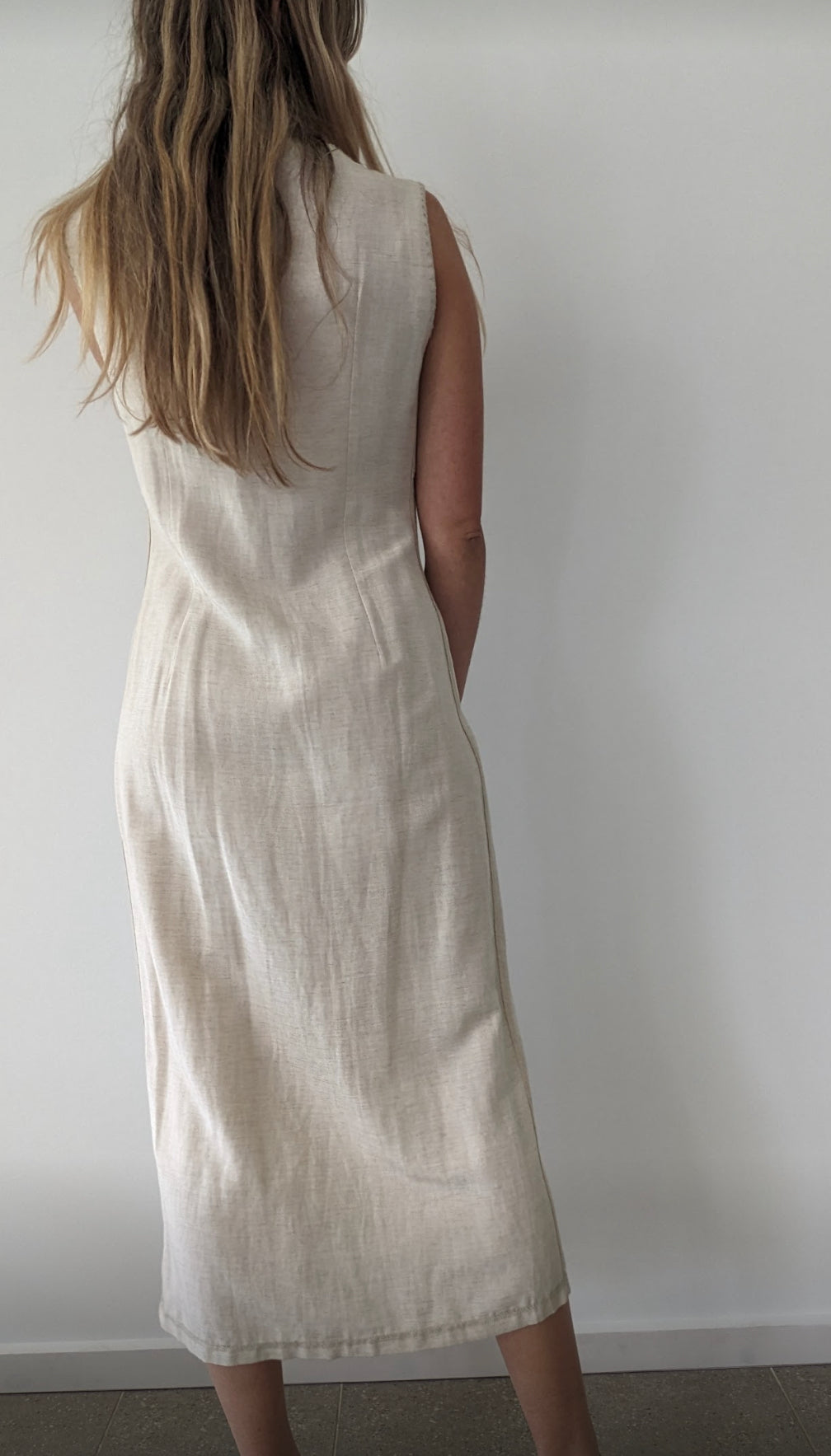 Vintage Beige Dress // Size 44