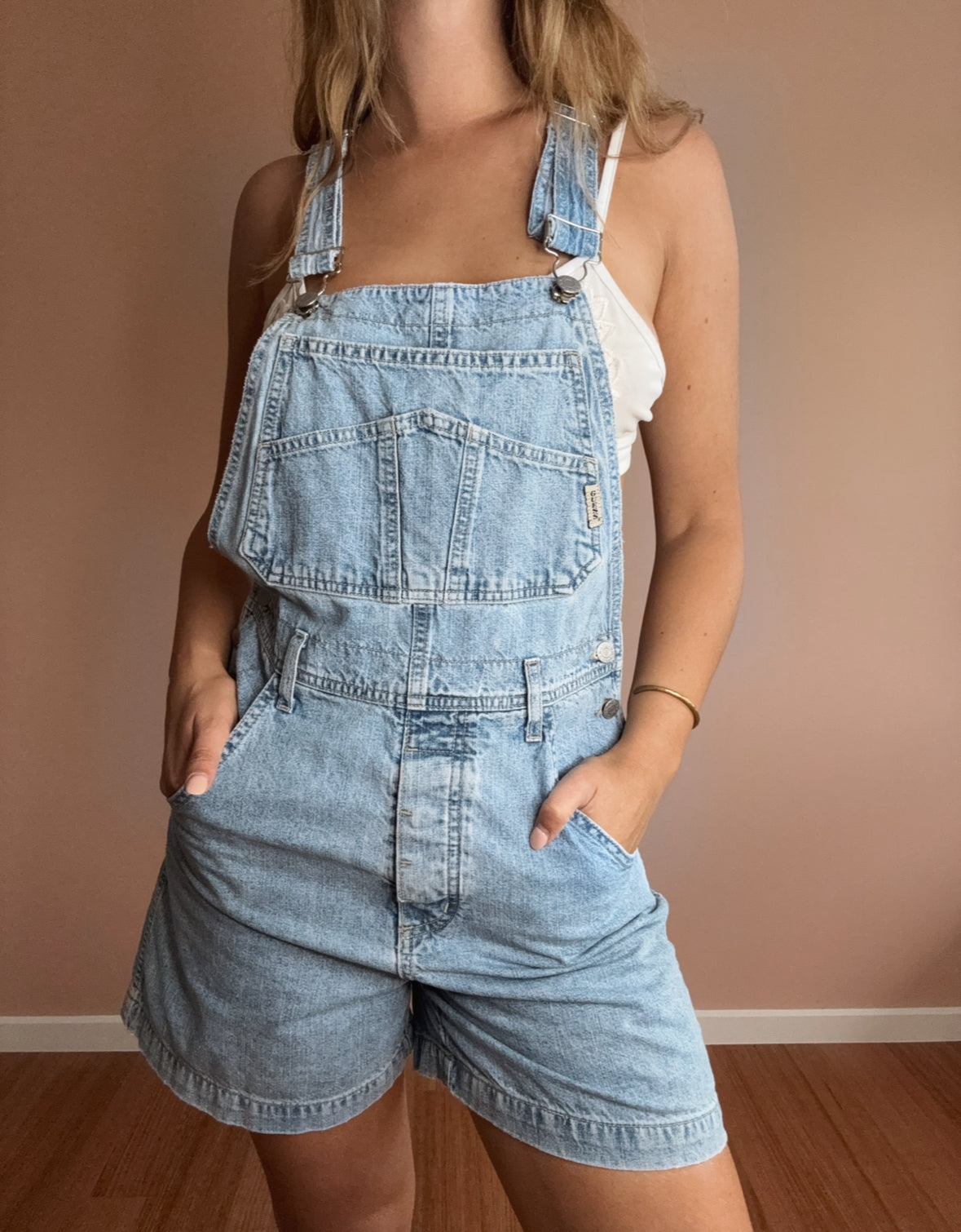 Guess Denim Shortalls // Size M