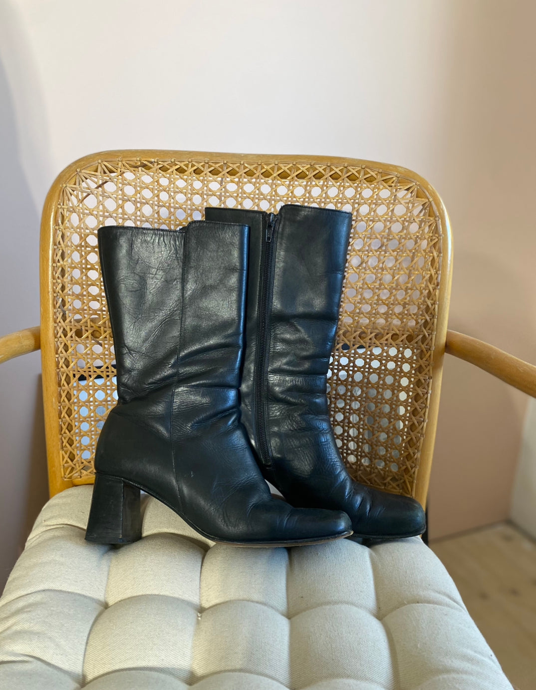 90s Country Road Leather Boots // Size 37