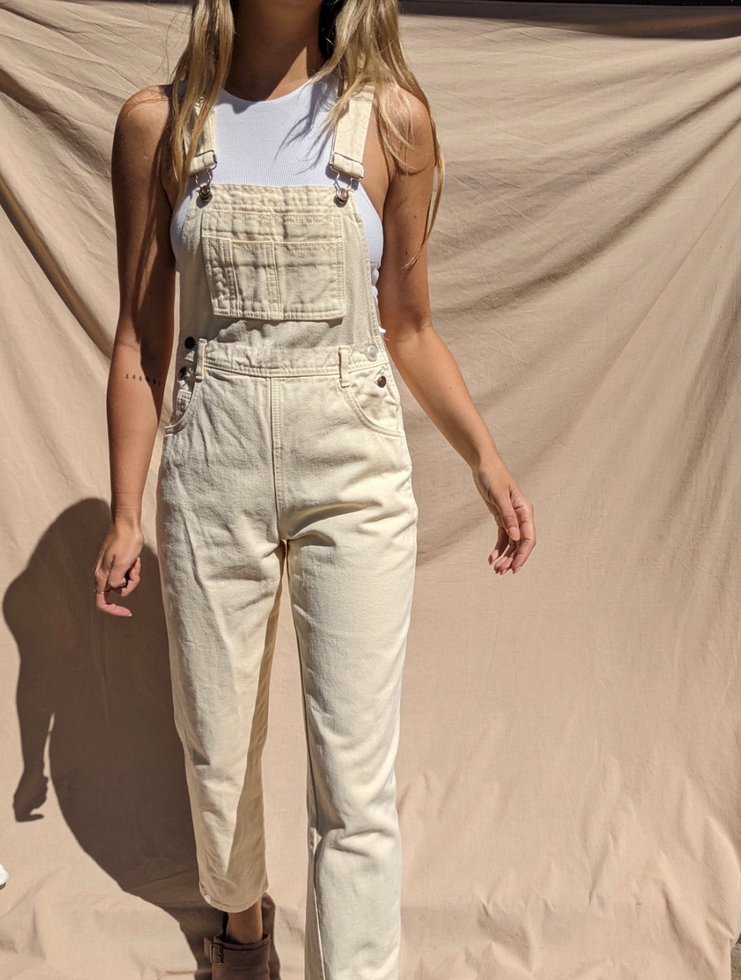 Lemon Yellow Overalls // Size XS