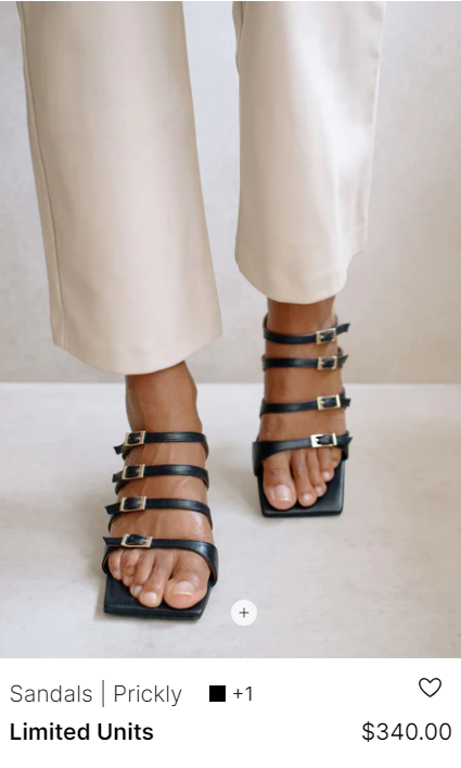 Alohas 'Prickly' Sandal Heels // Size 37