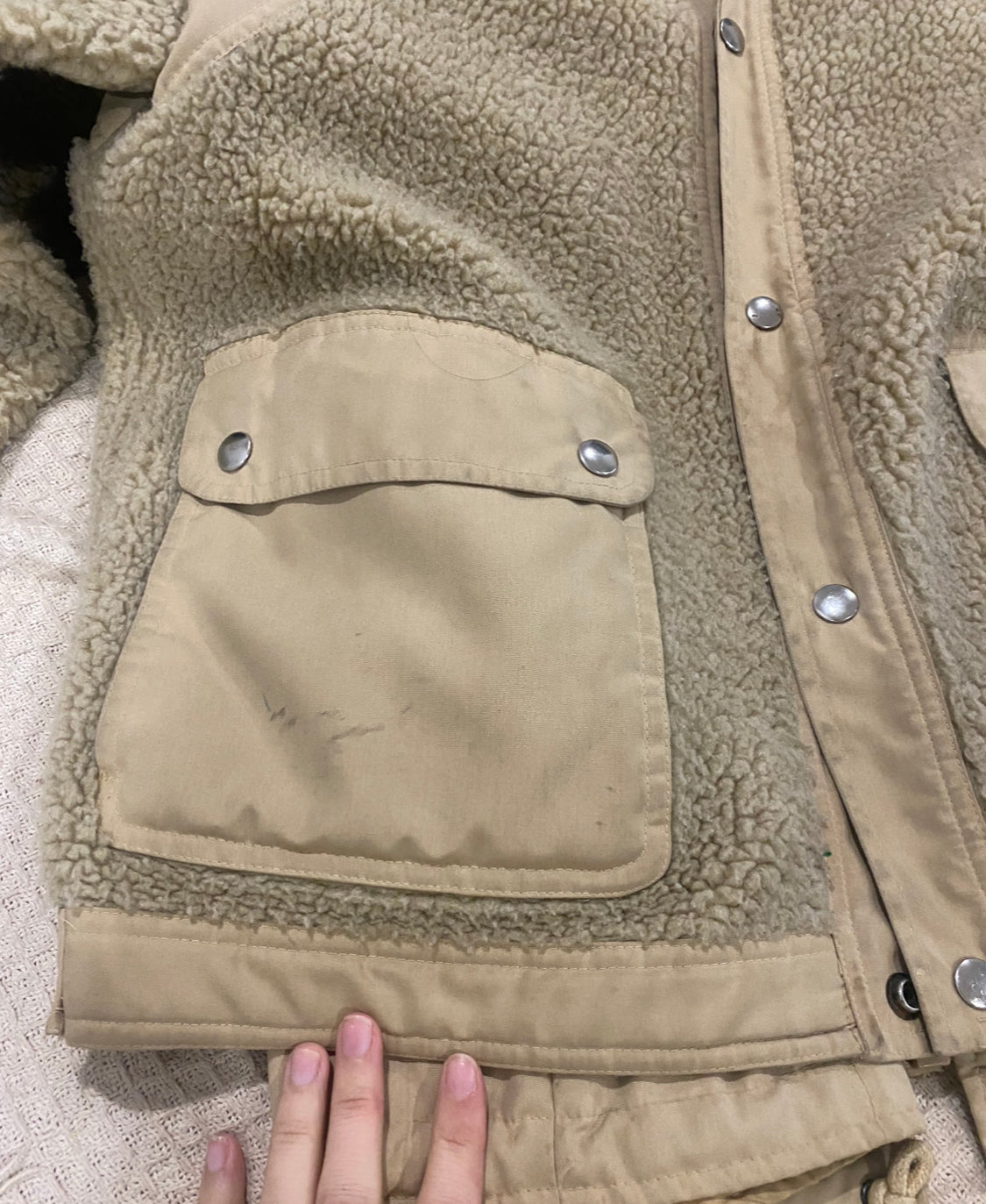 Vintage Sherpa Jacket + Vest // Size 10-12