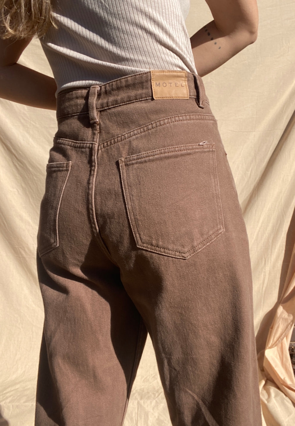 Chocolate Denim Jeans // Size  M