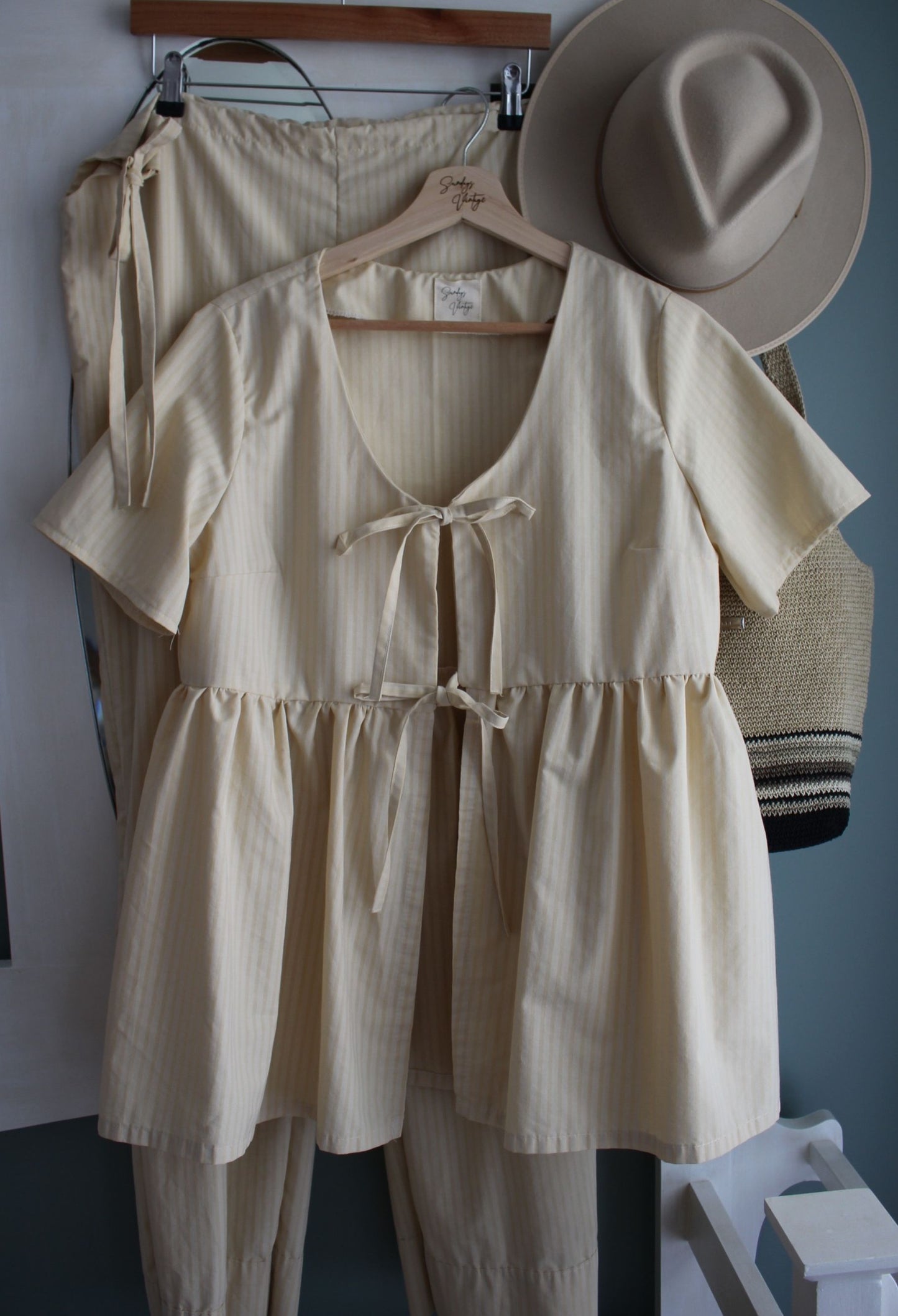 Sunnie Set - Lemon Stripe