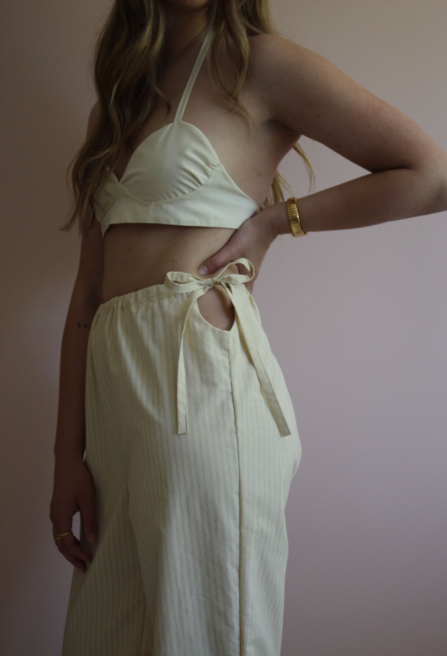 Sunnie Set - Lemon Stripe