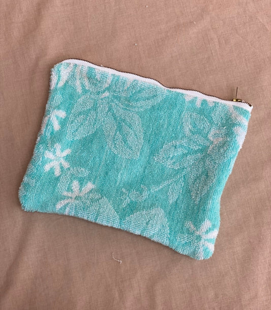 Turquoise Towelling Pouch