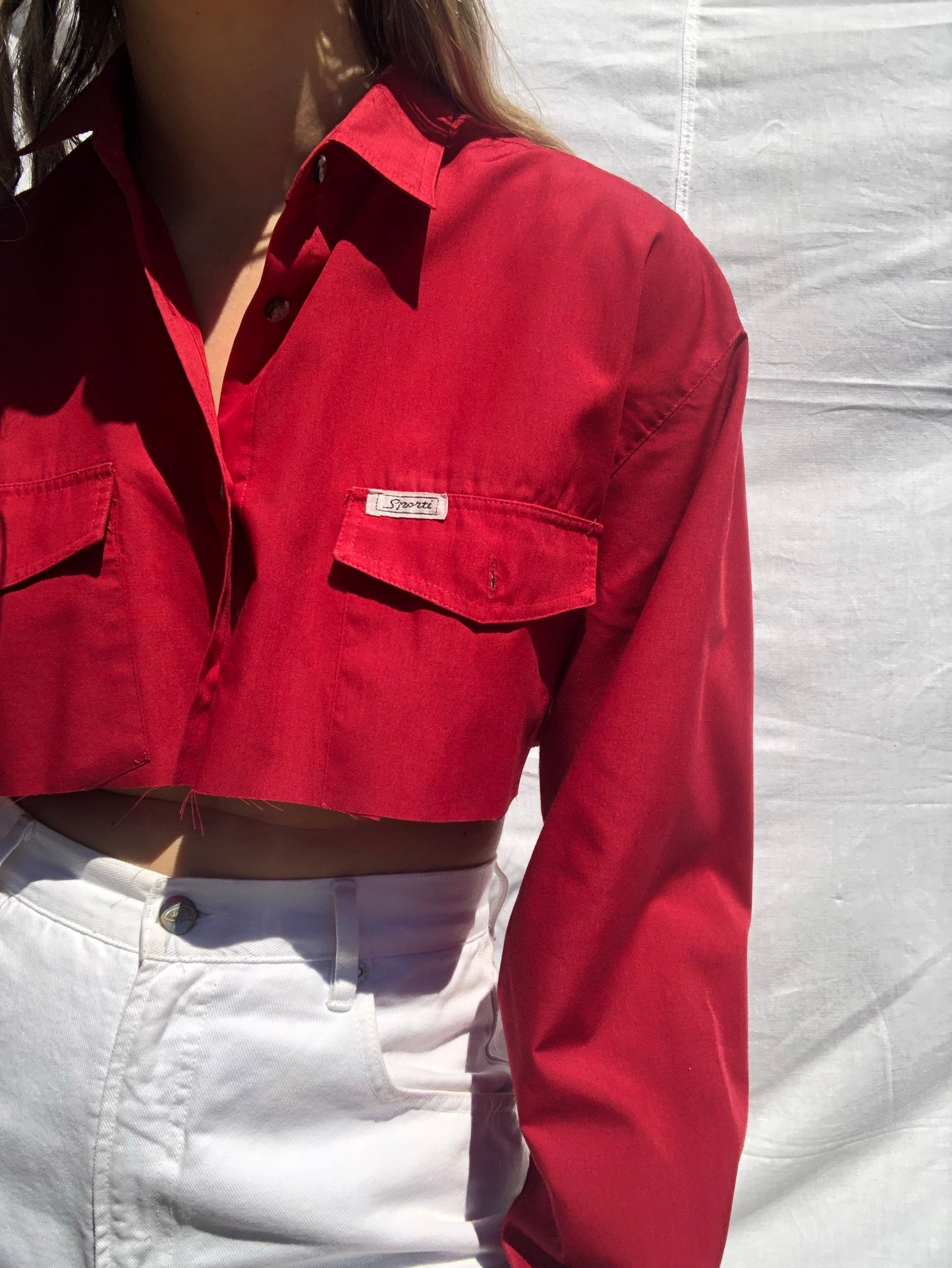 Vintage Katies Cropped Shirt // Size 14