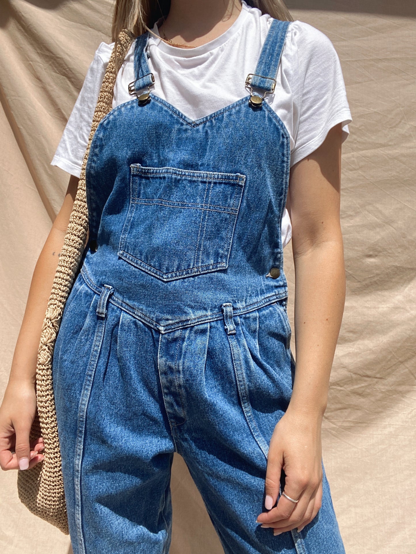 Vintage Denim Overalls // Size 8