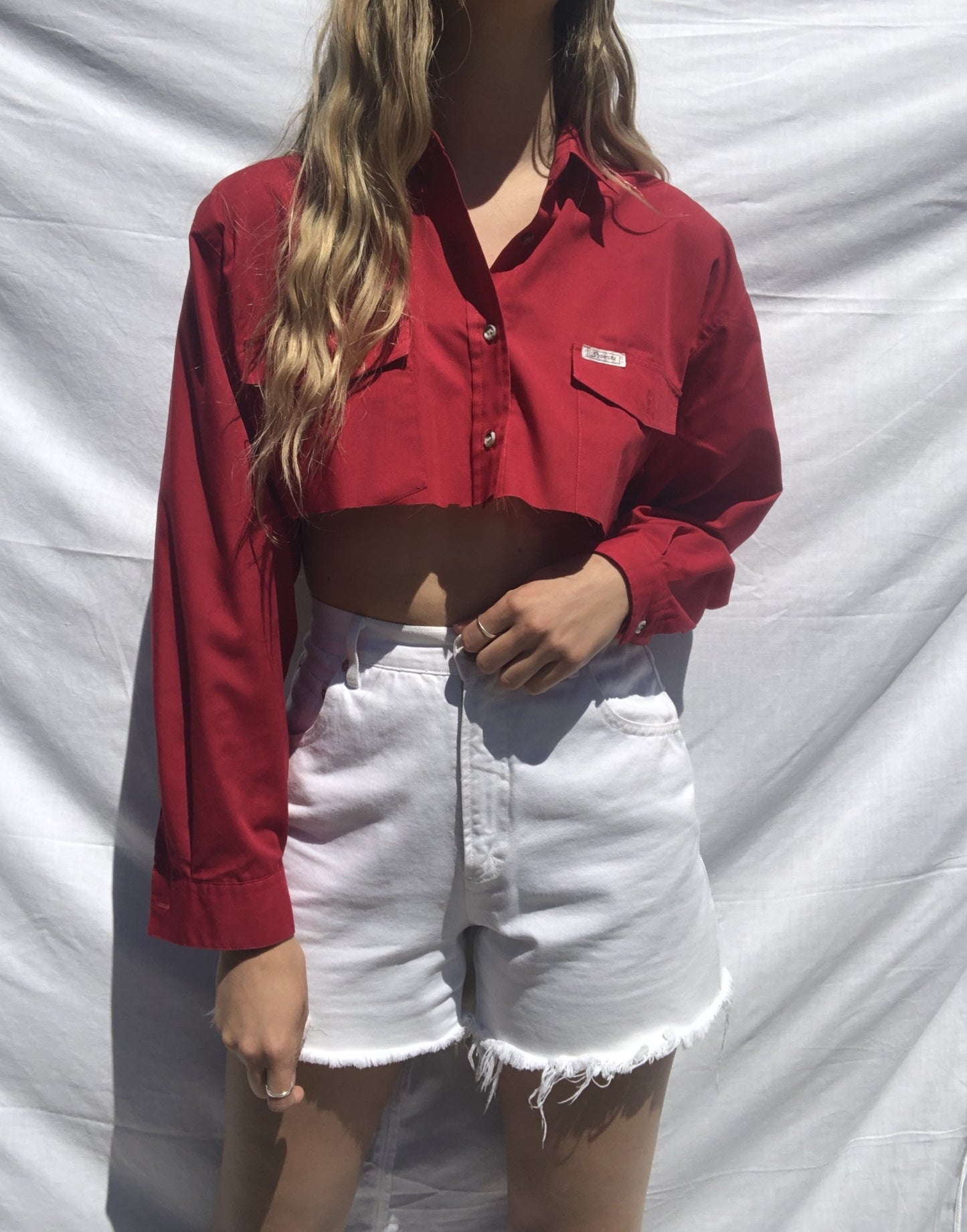 Vintage Katies Cropped Shirt // Size 14