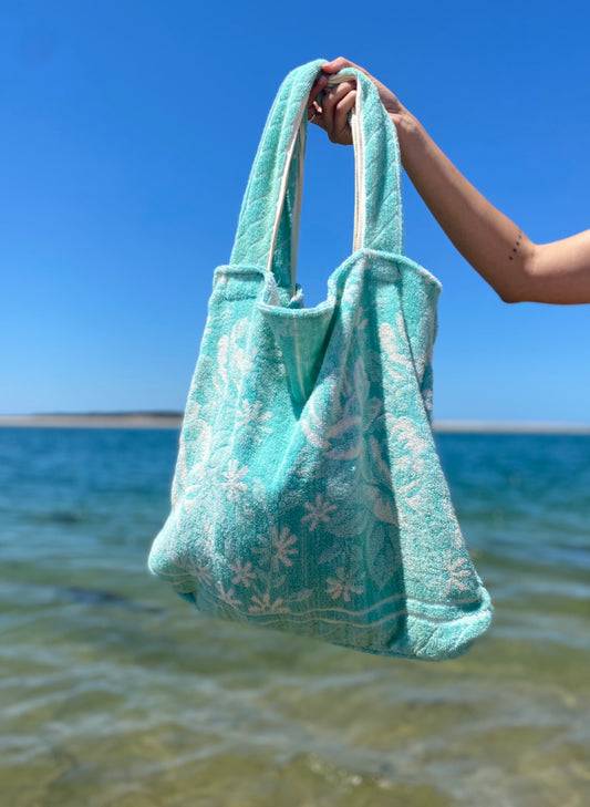 Sundays Summer Tote // Turqouise Reversible