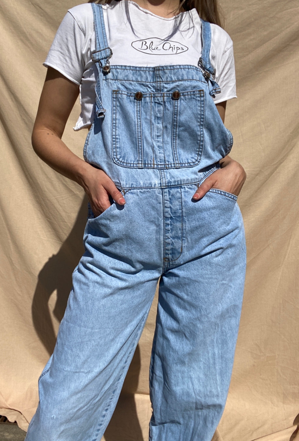 Vintage Denim Overalls // Size S