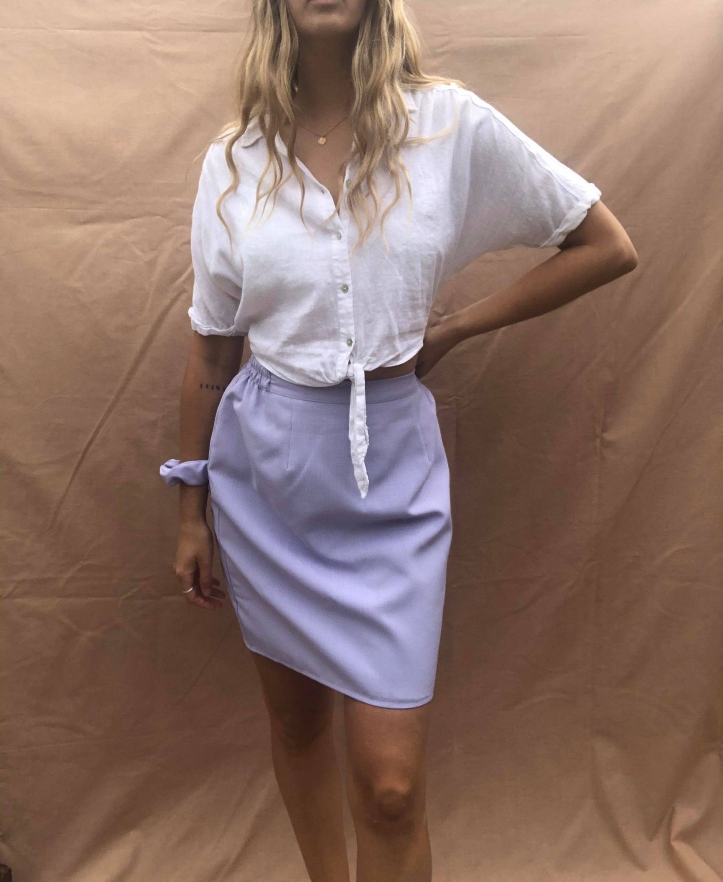 Lilac Co ord Set + Scrunchie // Size M